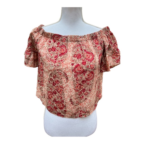 MADEWELL flutter sleeve crop top - Picture 1 of 7